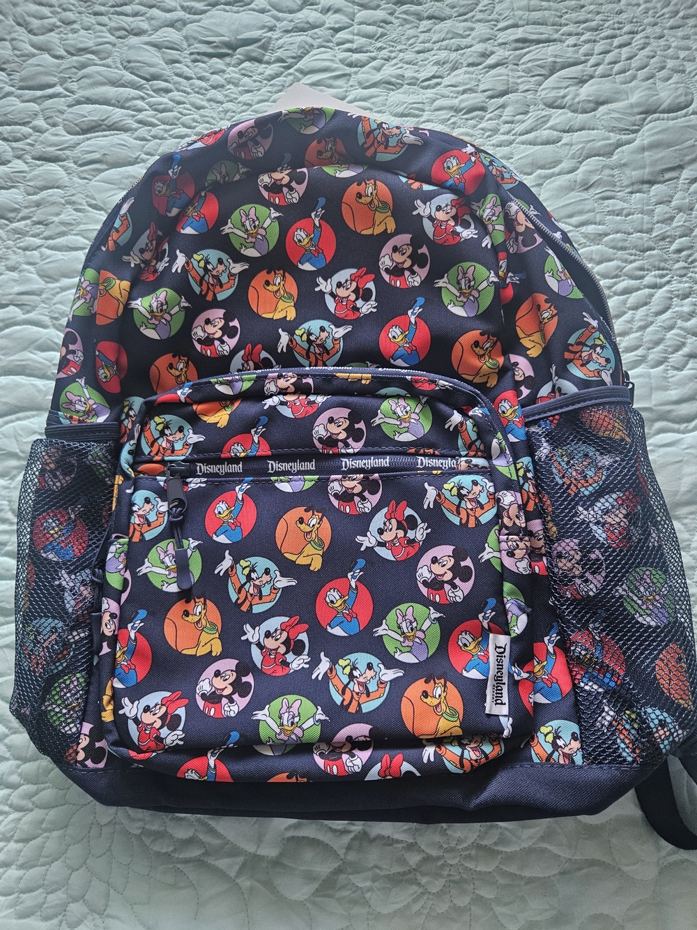 Disney Parks Mickey & Friends Allover Circle Pattern Backpack 🎒